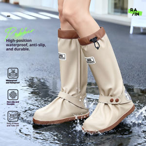 Dynamic Long Tube Summer Rain Boots Waterproof Wear-Resistant Fashionable Outdoor Water Wading Shoes