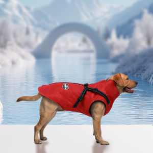 Dog cotton coat Thickened dog cotton coat Chest and back integrated cotton vest Winter dog clothes