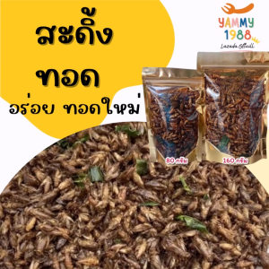 Yummy1988😋พร้อมส่ง💯 สะดิ้งทอด ทอด สด ใหม่ ทุกวัน แมลงทอด