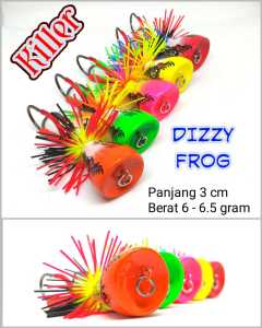 casting gabus jump jaws dizzy frog 3 cm