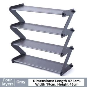 Portable Foldable Shoe Organizer Rack