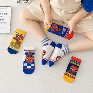 Set 5 đôi tất bé trai 1-5 tuổi tất cổ lỡ vải cotton thiết kế phối lưới thoáng khi đi giầy không bí bách Pama STORE PK76