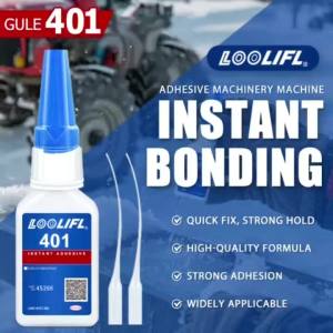 LOOLIFL | Keo Dán Siêu Tốc 401 - Keo Dán Mạnh Mẽ Khô Nhanh Độ Bền Cao Dành Cho Nhựa Gốm Kim Loại Thủy Tinh Gỗ - Keo Lỏng Đa Năng Siêu Mạnh
