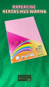 Paperfine Kertas HVS Warna A4 Pink - Isi 500 Lembar 170