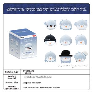 Kayou | Official Authorized Conan Plush Snowman Mochi Pendant