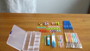 Crochet Stitches Hooks 16 Sizes Kit Knitting Craft Stainless Steel Crochet Needles Hook Sewin Tool