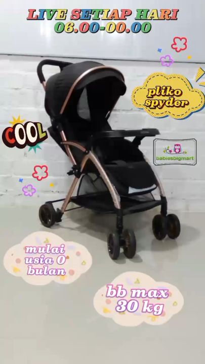 Stroller Baby Kereta Dorong Bayi PLIKO SPYDER BS 297 Stroler Seri