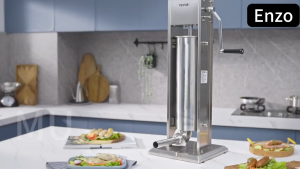 5-liter automatic sausage filling machine with manual press 4 funnels 304 stainless steel