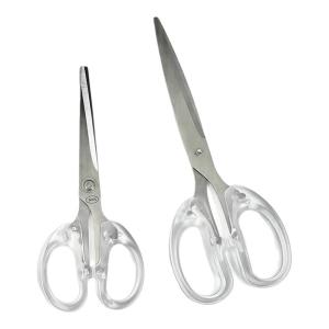 Practical Transparent Simple Stylish DIY Student Handcraft Stainless Steel Scissors