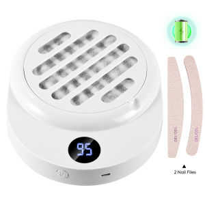 DianaBeauty Rechargeable Nail Vacuum Cleaner Portable Nail Dust Extractor Nail Dust Collector With Filter & Nail File Nail Tools