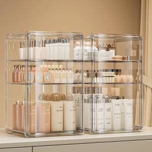 Dust-proof Home Clear Tabletop Large-capacity Storage Box