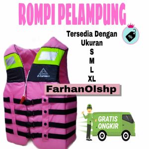Baju Jaket Rompi Pelampung Renang Atunas Dewasa Dan Anak Anak