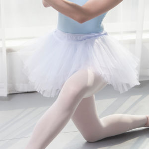 Black Ballet Skirt Adult Hard Tulle Puffy Performance Short Skirt Childrens Physique Womens Style Half-length Body Fitness