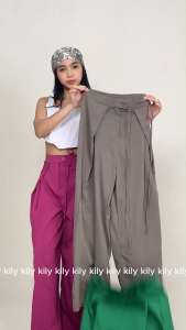 Lumina Style KILY.PH Highwaist Parachute Pants Casual Pant Wide Leg Baggy Pants Fashion Ootd for Women F1B03