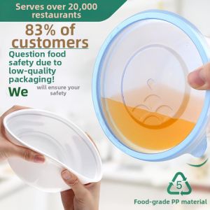 ZHENTAIYUAN | Disposable Food Grade Thicker Large Capacity Round Takeout Containers