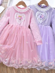 Princess Style Baby Girl Dress: Spring & Autumn Cotton Blend Fabric
