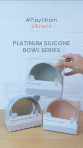 Little Giant SILICONE STAINLEES BOWL | Mangkuk Stainless MPASI dengan Suction | Silicone Platinum