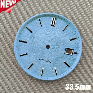 33.5mm No Logo Watch Dial for Seiko NH35 NH36 4R36 7S26 Automatic Movement 3H Date Sterile Mod Parts Replacement DIY Set