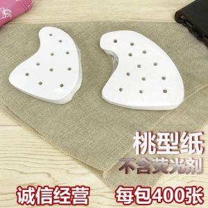 Lanqin High Quality Red Peach Blossom Packing Paper Extra Porous Chaoshan Peach Shape Bamboo Steamer Liners Import Anti-Stick Chaoshan Non-Stick Red Peach