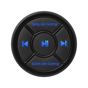 Nút Điều Khiển Từ Xa Bluetooth Trên Vô Lăng Ô Tô Đa Năng Điều Khiển Âm Lượng Đa Phương Tiện Không Dây 5 Phím Tương Thích Với Android Và iOS