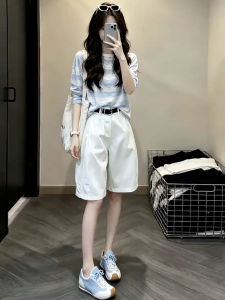 Ge·an·fei | New Striped T-shirt and Shorts Set