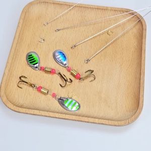 30pcs Stainless Steel Wire Fishing Spinner Shaft Looped Lure Making Kit for Freshwater Bass Trout Walleye Salmon - Fishing Rigs
