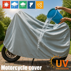 M/L/XL Rainproof Motorcycle Cover / Sunshade Dustproof Motorcycle Clothes / Universal Single-layer Electric Bicycle Cover / Outdoor Motorcycle Rain Cover