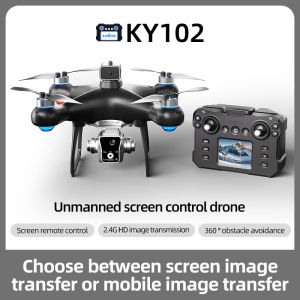 KY102 Drone 8K LED Screen remote control HD Dual-Camera Profesional Aerial Photography Obstacle Avoidance Optical Flow Aerial Four-Axis RC Drone