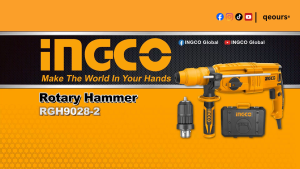 INGCO 800W ROTARY HAMMER DRILL | SDS PLUS | QUICK CHUCK | RGH9028-2
