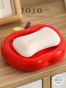 Hộp Đựng Xà Phòng Gốm Sứ JOJOS L. PD. Chính Xác Hộp Đựng Xà Phòng Hình Quả Táo Giá Đỡ Để Bàn Rửa Tay Chống Thấm Nước Dùng Trong Gia Đình
