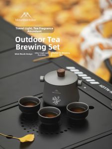 Mountainhiker | Outdoor Portable Large Capacity Tea Set Kit 1 Pot Multiple Cups