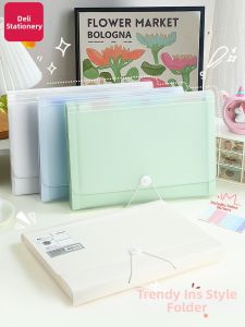 deli | Transparent Classification File Folder A4