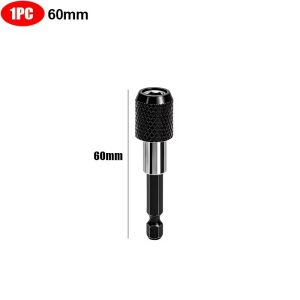 ไขควงแม่เหล็ก3ชิ้นที่ยึดบิตก้านหกเหลี่ยมก้านต่อขยายแบบเร็วส่วนเครื่องมืออะแดปเตอร์หัวจับชิ้นส่วนสว่านไดร์เวอร์อิมแพ็คไฟฟ้า