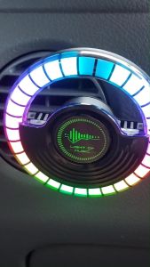 BOOTBOOT Car Perfume Fragrance Lamp 450mAh LED RGB APP Control Voice Rhythm Car Diffuser Vent Clip Air Freshener F10