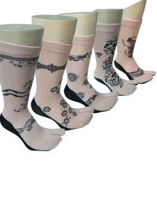 KAOS KAKI JEMPOL MOTIF HENA / KAOS KAKI  PENDEK 3/4 WANITA DEWASA TEBAL