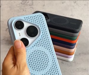 เคสพลาสติกแบบแข็งสำหรับ Huawei Pura 80 Pro เคสครอบโทรศัพท์แบบรังผึ้งระบายอากาศได้