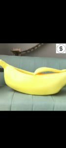 "Local Stock" Cat Banana Bed Dog House Cat Rabbit House Warm Boat Pet Sleep Nest Cotton Cushion Coral Fleece Dog Pad Cat Mat