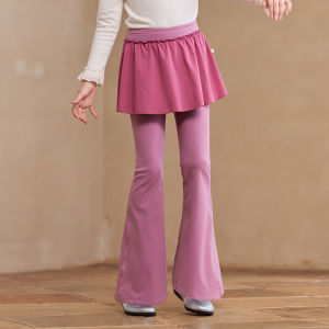 Little Naive | Stylish Spring/Fall Girls Yoga Flare Dress Pants