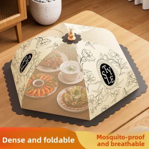MONLEYTA | Foldable Food Cover Dustproof Flyproof Kitchen Table Leftovers Cover New 2025 Model Manliata French Style PE Material