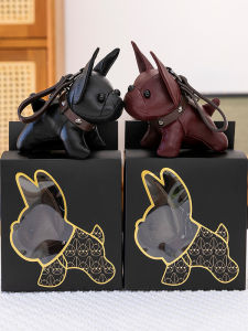 Cute Cartoon French Bulldog Keychain Bag Charm Birthday Gift for Girlfriend Keychain Accessory Puppy Design Summer New Arrival