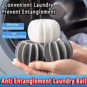 Silicone Laundry Ball Clothes Hair Cleaning Tools Pet Hair Remover Washing Laundry Ball Decontamination Anti-tangle Reusable Laundry Balls Clothes Catcher 防缠绕洗衣球