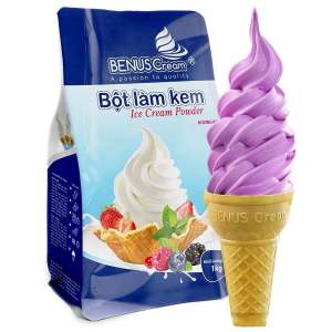 Bột Làm Kem Tươi BENUSCream 1 Kg - Hơn 30 Hương Vị Khác Nhau - Không Dùng Chất Bảo Quản hay Phụ Gia - Đảm Bảo An Toàn Sức Khỏe