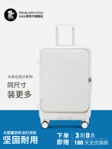 Lulu Bear Womens Expandable Luggage Hard Shell Travel Suitcase with TSA Password Lock Fashionable Polyester Interior