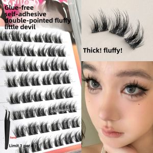JIUQI | Self-Adhesive Natural False Eyelashes for Women
