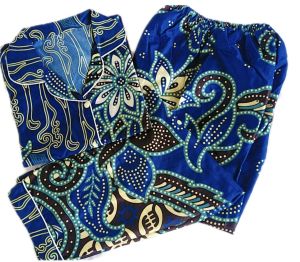 Setelan Batik Wanita Motif Kencana Ungu