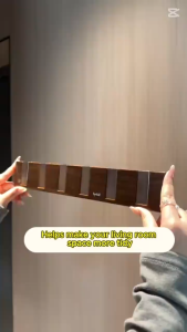 Wall Mounted Foldable Coat Rack Hook Rack with 6 Retractable Hooks - DailyDwell1