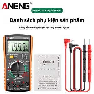 ANENG | Máy Đo Vạn Năng Kỹ Thuật Số ANENG DT9205A-3 Chuyên Nghiệp Đo Điện Áp AC/DC True RMS Đo HFE Ohm Tụ Điện Dòng Điện Dành Cho Thợ Điện