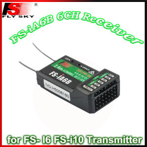 FLYSKY FS-iA6B 6CH 2.4G Receiver Dual Antenna 4.0-8.4V for FS- I6 FS-i10 FS-i6 Transmitter RC Fixed-wing Aircraft Car Boat Model