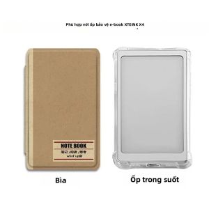 XTEINK | Vỏ Bảo Vệ Máy Đọc Sách Điện Tử XTEINK X4 - Vỏ Bảo Vệ Dạng Lật Từ Tính Trong Suốt Bằng TPU Thiết Kế Chống Rơi Toàn Diện Để Tăng Cường Bảo Vệ