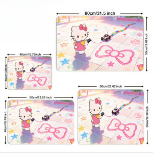 Sanrio | Hello Kitty Zen Meditation Placemat Non-Slip Rubber Base Washable Cloth Surface Table Mat Multiple Sizes